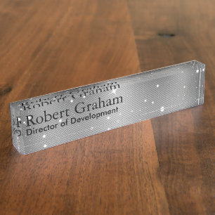Rugged Grey Nameplate