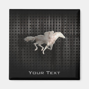 Rugged Horse Racing Magnet