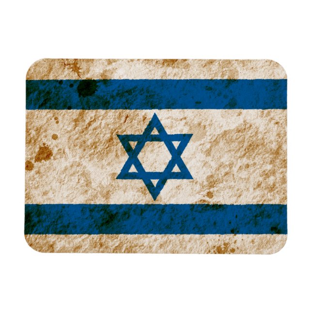 Rugged Israeli Flag Magnet (Horizontal)