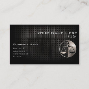 Rugged Justice Scales Business Card