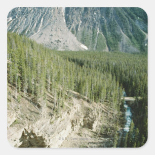Rugged landscape in Banff National Park, Canada Square Sticker