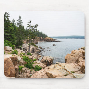 Rugged Maine coast in Acadia National Park Mouse Pad