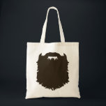 Rugged manly beard tote bag<br><div class="desc">Rugged manly beard bag</div>