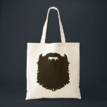 Rugged manly beard tote bag<br><div class="desc">Rugged manly beard bag</div>