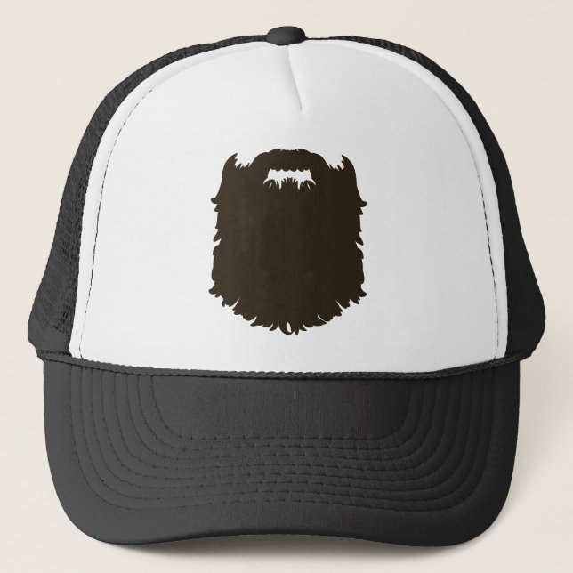 Rugged manly beard trucker hat (Front)