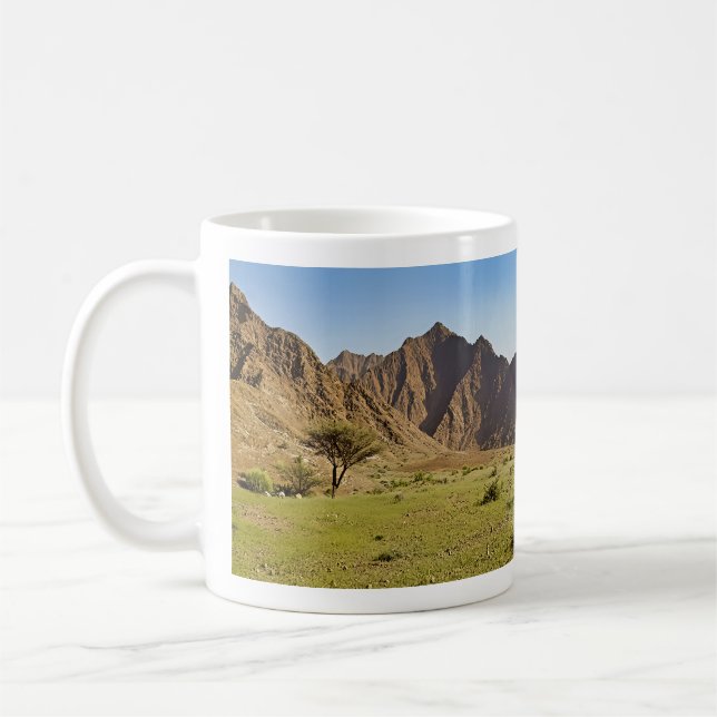 Rugged mountains coffee mug (Left)