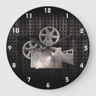 Rugged Movie Camera Large Clock