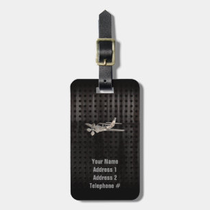 Rugged Plane Luggage Tag