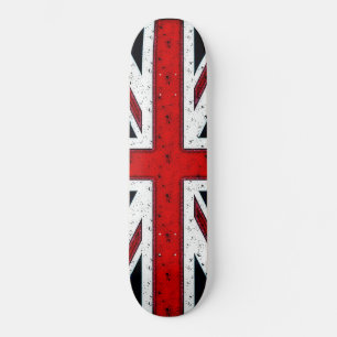 Rugged Union Jack Skateboard