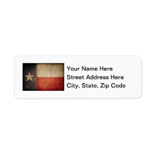 Rugged Wood Texas Flag