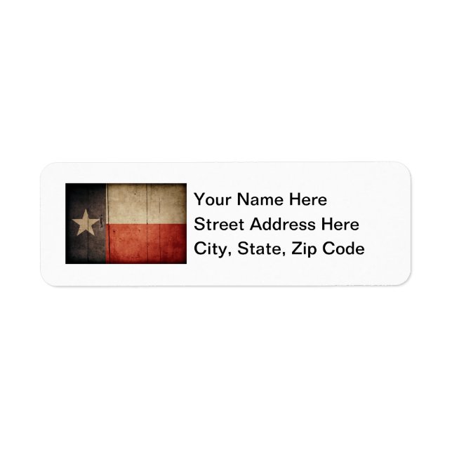 Rugged Wood Texas Flag (Front)
