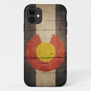 Rugged Wooden Colorado Flag Case-Mate iPhone Case