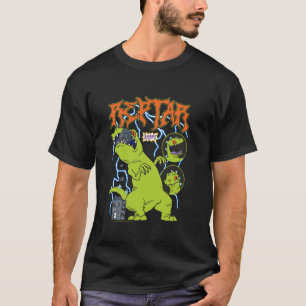 Rugrats Heavy Metal Reptar Attack with Lightning C T-Shirt