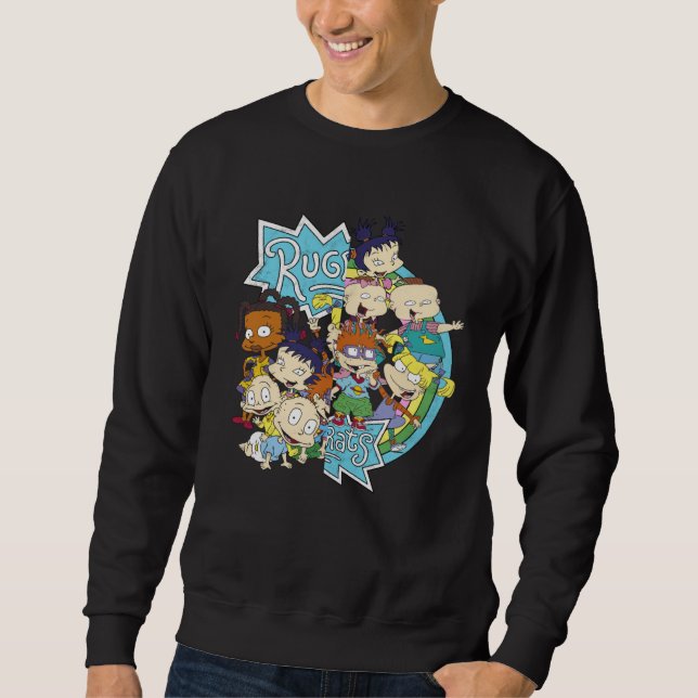 Rugrats Spliced Character Group Shots Vintage Fron Sweatshirt (Front)