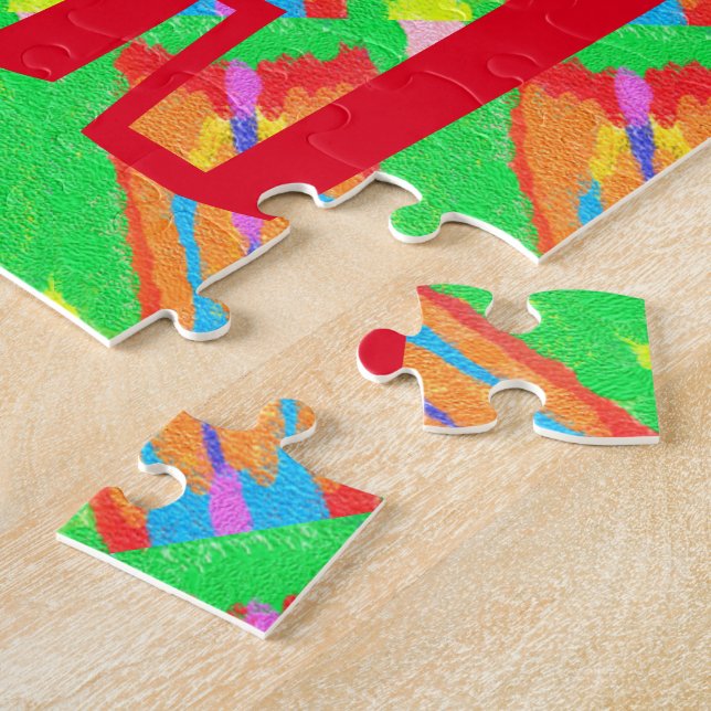 Rugs and Rags abstract pure art supreme            Jigsaw Puzzle (Side)