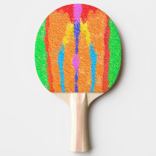 Rugs and Rags abstract pure art supreme Ping Pong Paddle