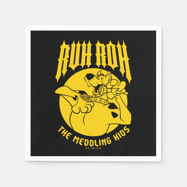 Ruh Roh Scooby-Doo The Meddling Kids Icon Napkin (Front)