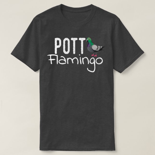 Ruhrpott Flamingo Ruhrgebiet Gift pigeon Funny 1 T-Shirt (Design Front)