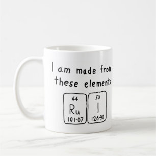 Rui periodic table name mug