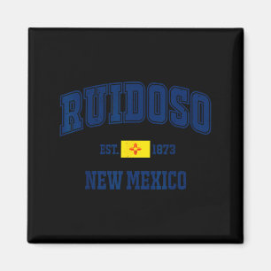 Ruidoso New Mexico Nm Vintage State Flag Athletic Magnet