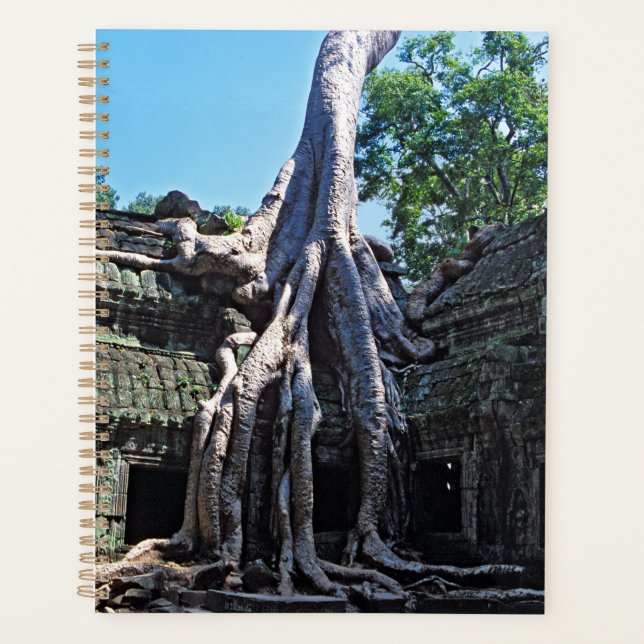 Ruin of Ta Prohm - Angkor Wat, Cambodia, Asia Planner (Front)