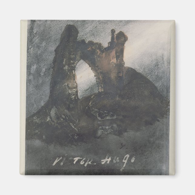 Ruins at Groz-Nez, Jersey, or The Arch Magnet (Front)