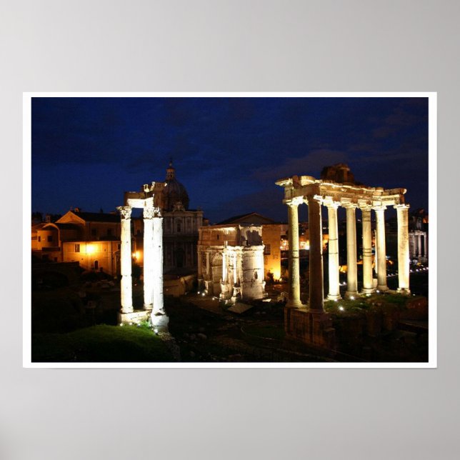 Ruins at Night Poster (Front)