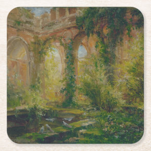 Ruins – Cour des comptes Ballroom Square Paper Coaster
