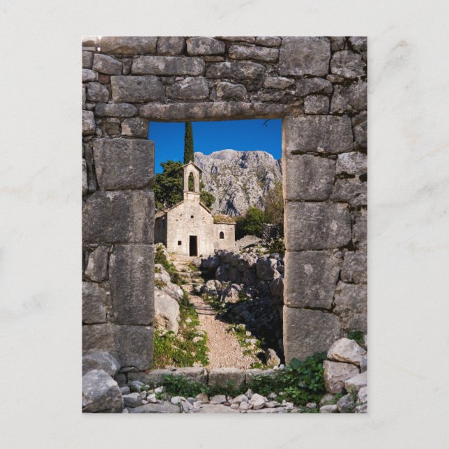 Ruins in Kotor, Montenegro Postcard (Front)