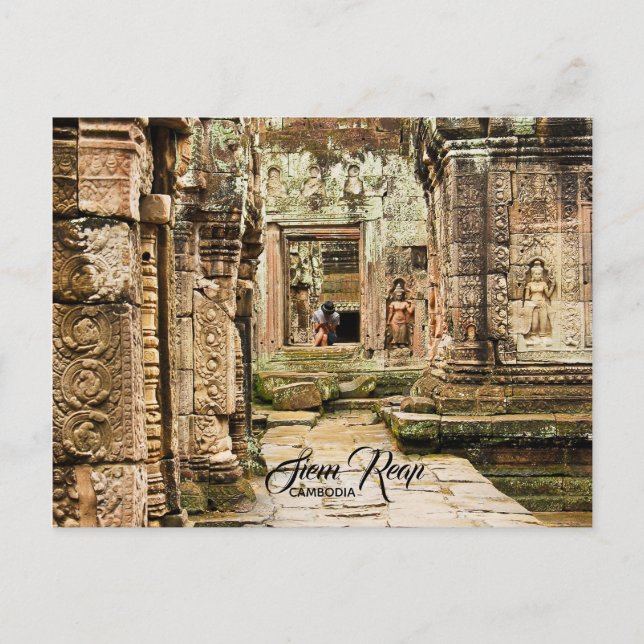Ruins in Siem Reap, Cambodia Postcard (Front)