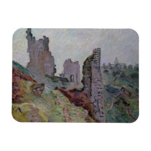 Ruins in the Fog at Crozant, 1894 (oil on canvas) Magnet