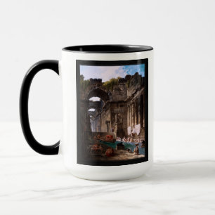 Ruins Of A Roman Bath With Washerwomen Mug