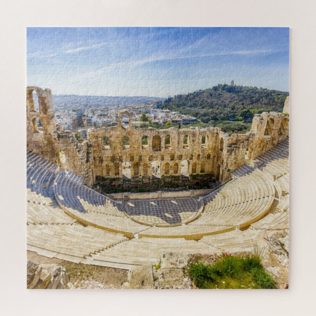 ruins of ancient theatre of Herodion Atticus Jigsaw Puzzle (Horizontal)