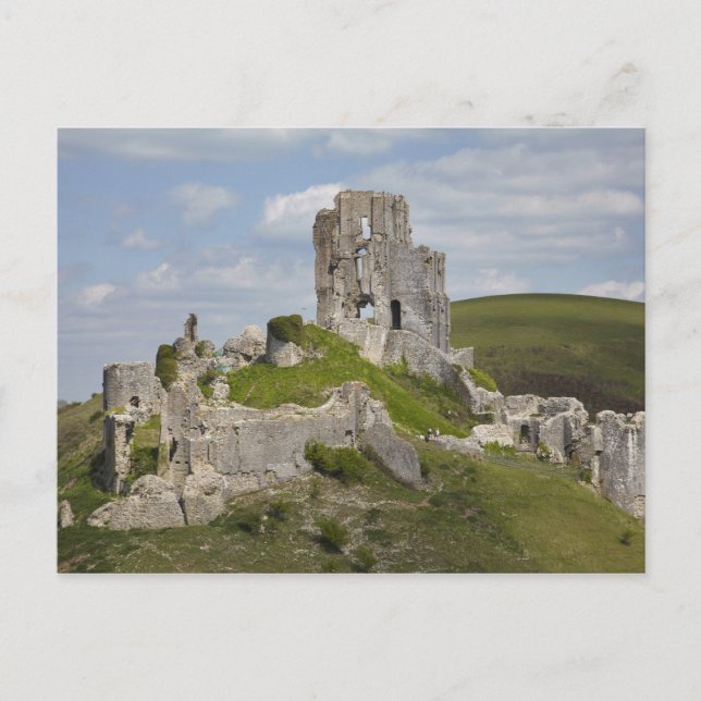 Ruins of Corfe Castle, near Wareham, Dorset, Postcard (Front)