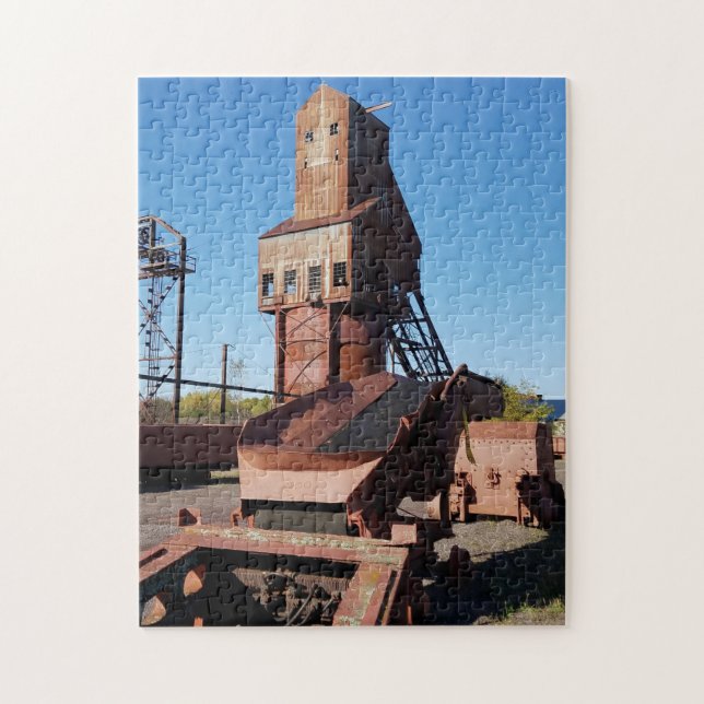 Ruins of Old Copper Mine Calumet Michigan Jigsaw Puzzle (Vertical)