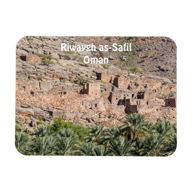 Ruins of Riwaygh as-Safil - Sultanate of Oman Magnet (Horizontal)
