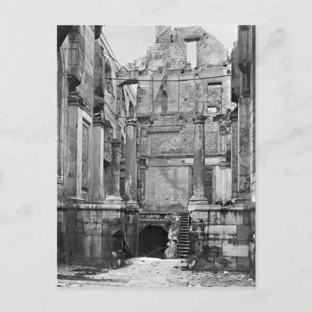 Ruins of the Cour des Comptes Postcard (Front)