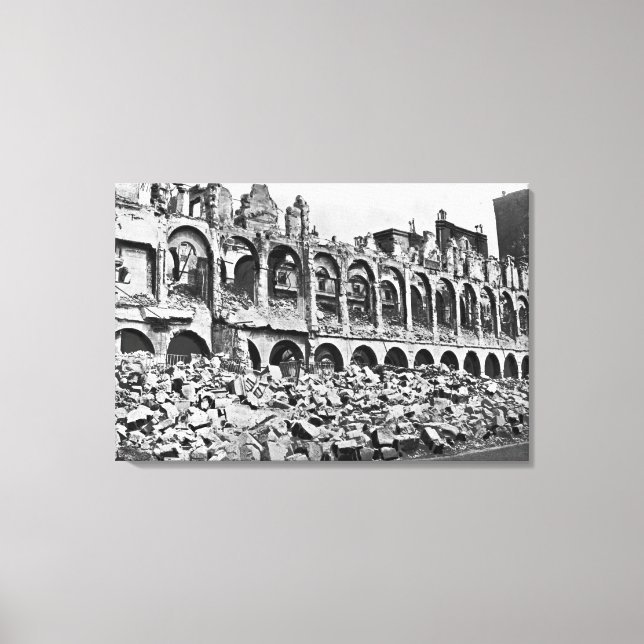 Ruins of the Ministry of Finance Canvas Print (Front)