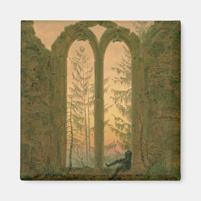 Ruins of the Oybin Monastery  1835-40 Magnet (Front)