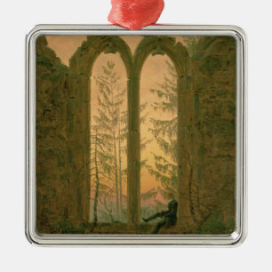 Ruins of the Oybin Monastery  1835-40 Metal Tree Decoration