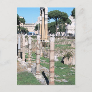 Ruins of the Temple of Castor and Pollux, Italy Postcard