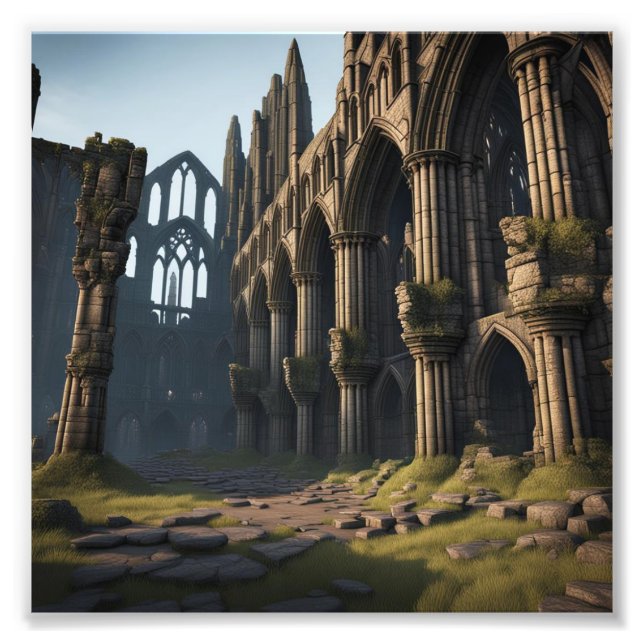 Ruins of Whitby Abbey Photo Print (Front)