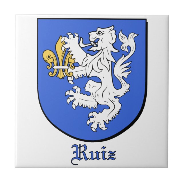 Ruiz Family Shield Decorative Tile (Front)
