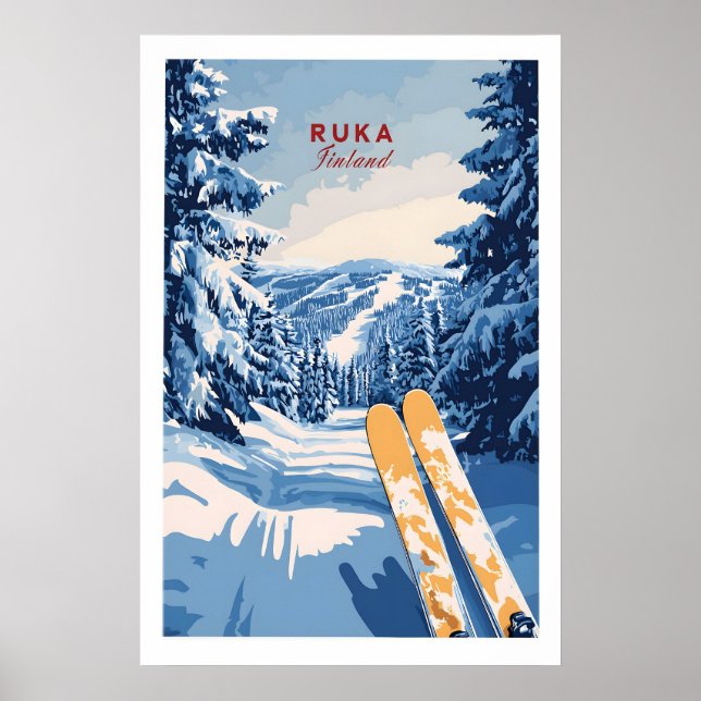 Ruka Ski Trail Print 1 (Front)