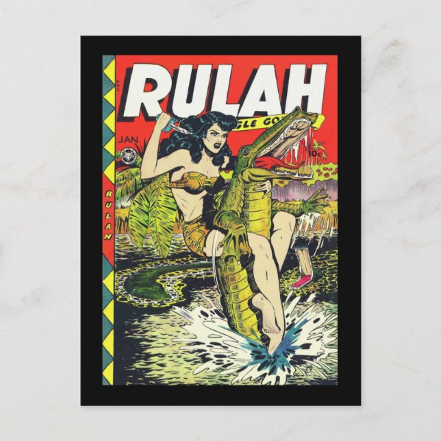 Rulah-Vintage Comic Book Postcard (Front)