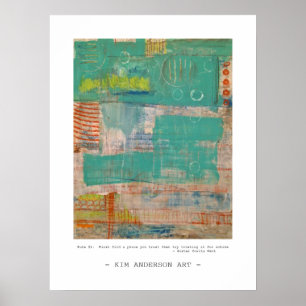 Rule # 1  abstract art poster