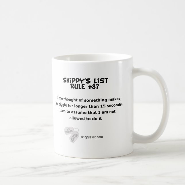 Rule #87 mug (Right)