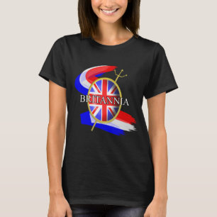 Rule Britannia Union Jack British Themed Graphic T-Shirt
