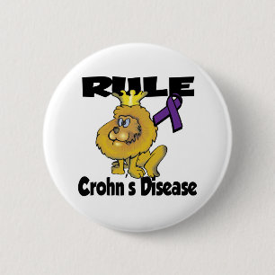 Rule Crohns Disease (purple) 6 Cm Round Badge