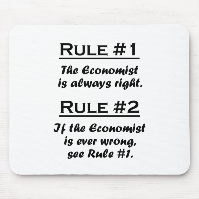 Rule Economist Mouse Pad (Front)